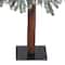 6ft. Pre-Lit Flocked Grand Alpine Artificial Christmas Tree, Clear LED Lights
